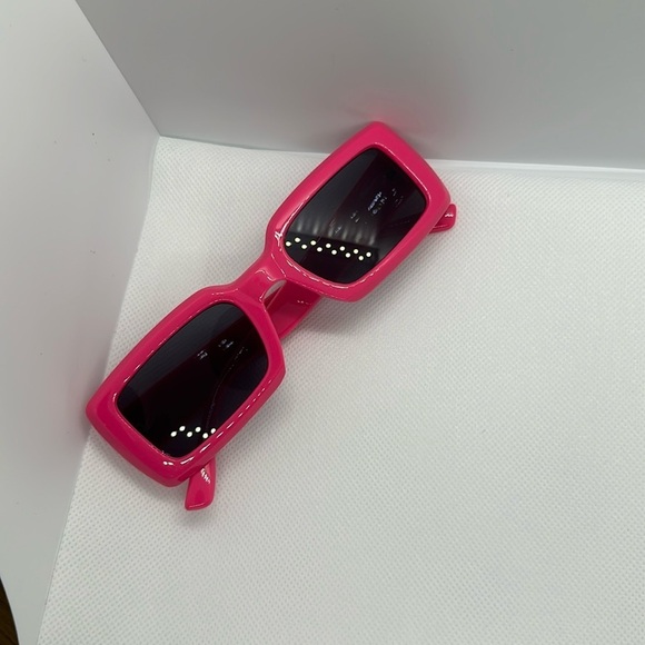 Retro Hot Pink Square Sunglasses - Y2K Style, UV400 Protection - New main image 12